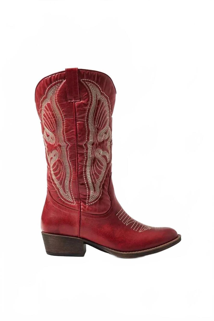 NEW COCONUTS BY MATISSE women's gaucho boots in red
